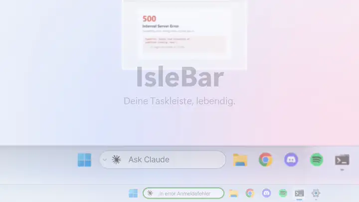 Ein Screenshot, auf die Leiste gezogen und an die Frage angehängt