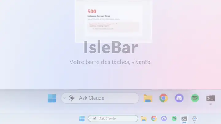 Une capture d'écran déposée sur la barre, jointe à la question