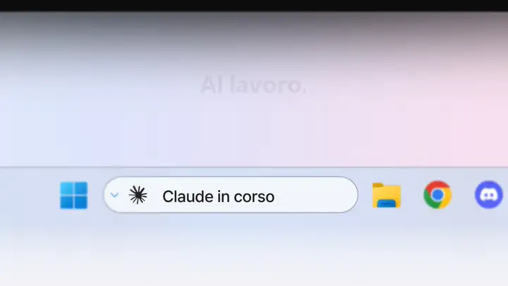 Claude al lavoro, poi serve te (arancione), poi fatto (verde)